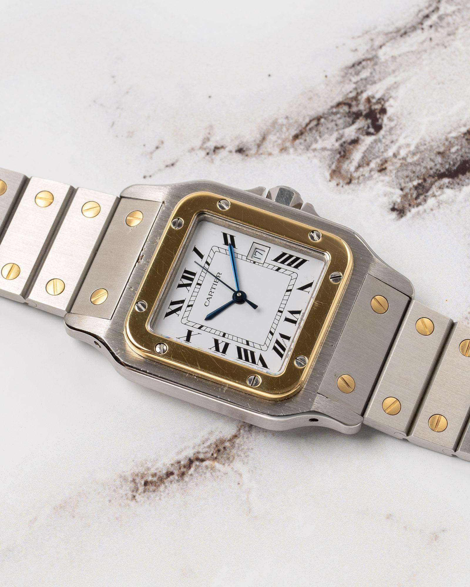 Cartier Santos Carree LM 2961 SS/YG Años 80 en venta 2