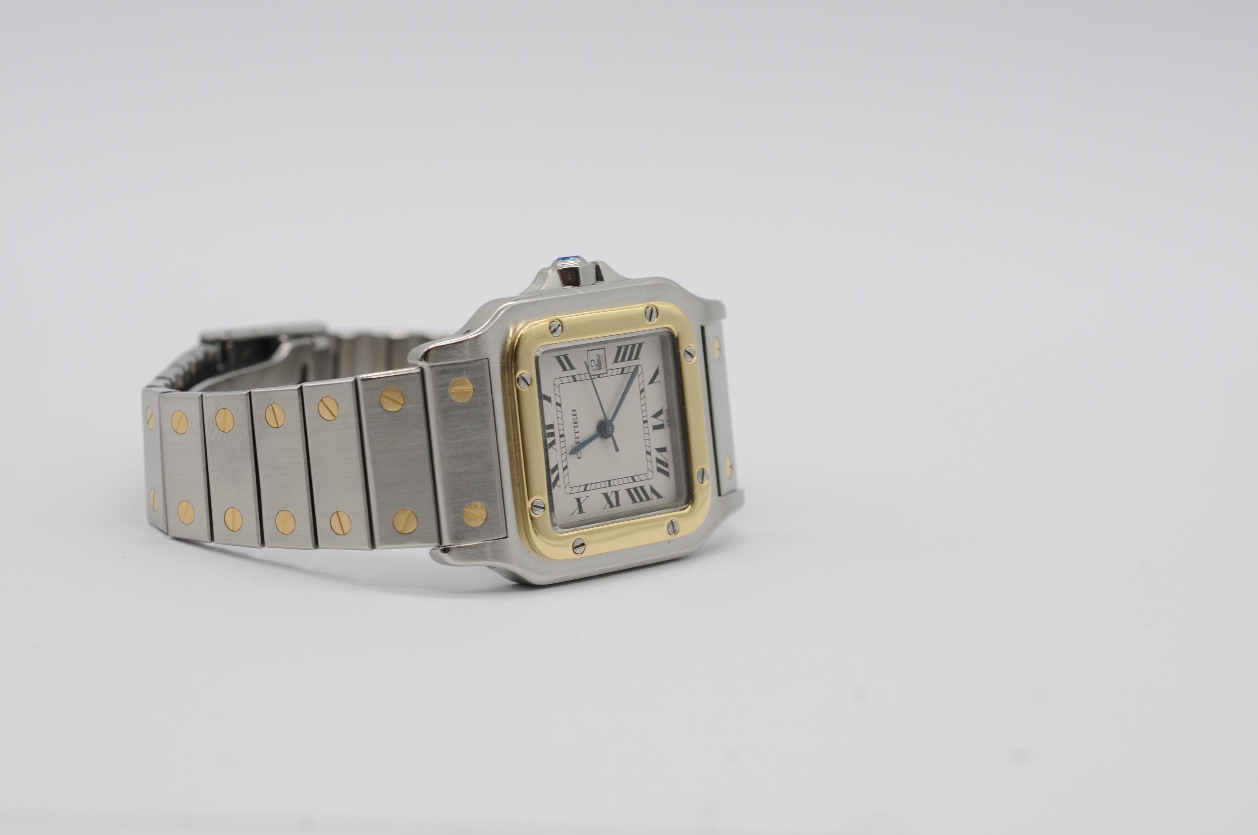 Cartier Santos acciaio oro Ref:2961 automatico 3