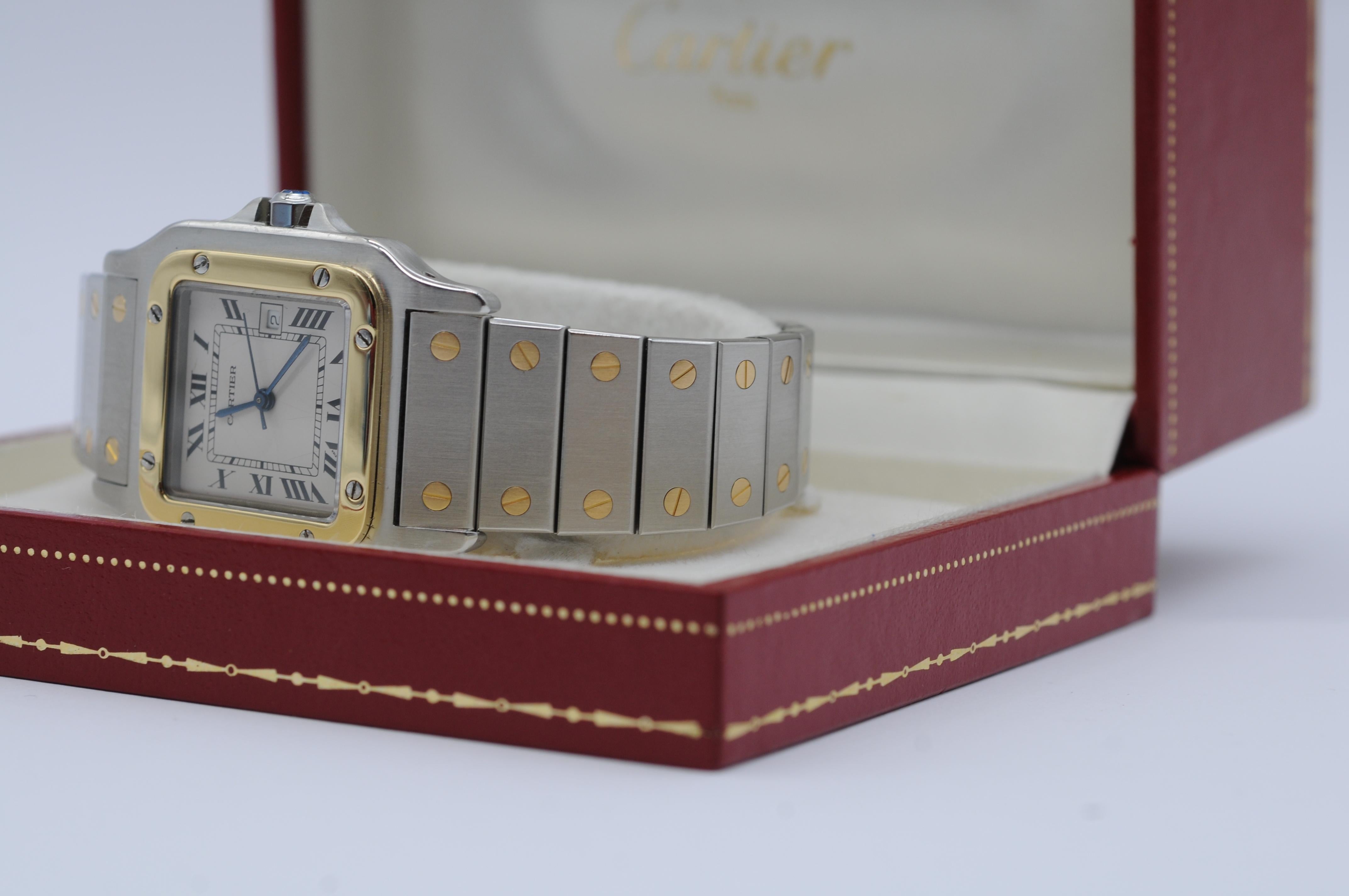 Estetismo Cartier Santos acciaio oro Ref:2961 automatico