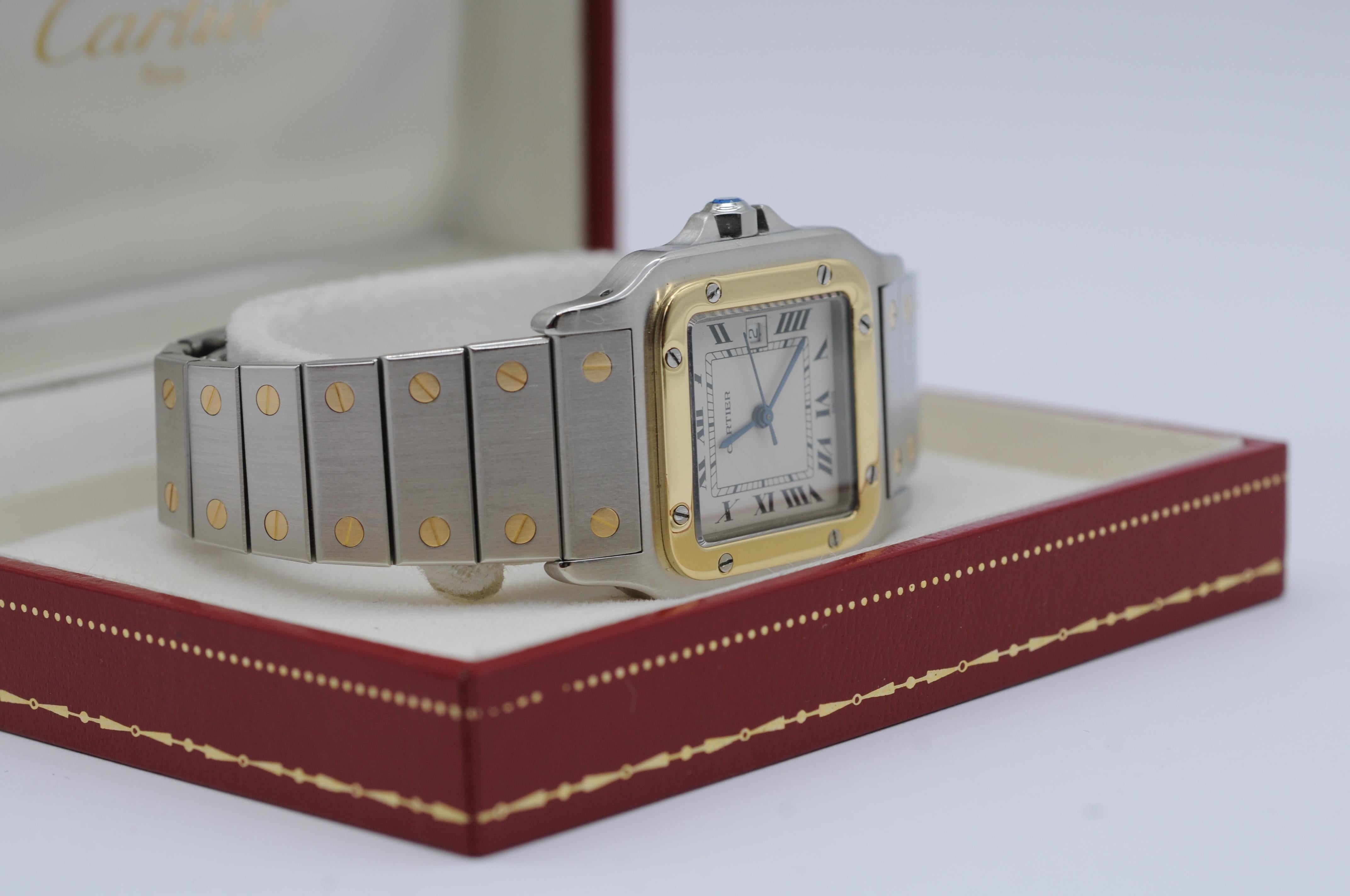Cartier Santos acciaio oro Ref:2961 automatico In condizioni buone a Berlin, BE