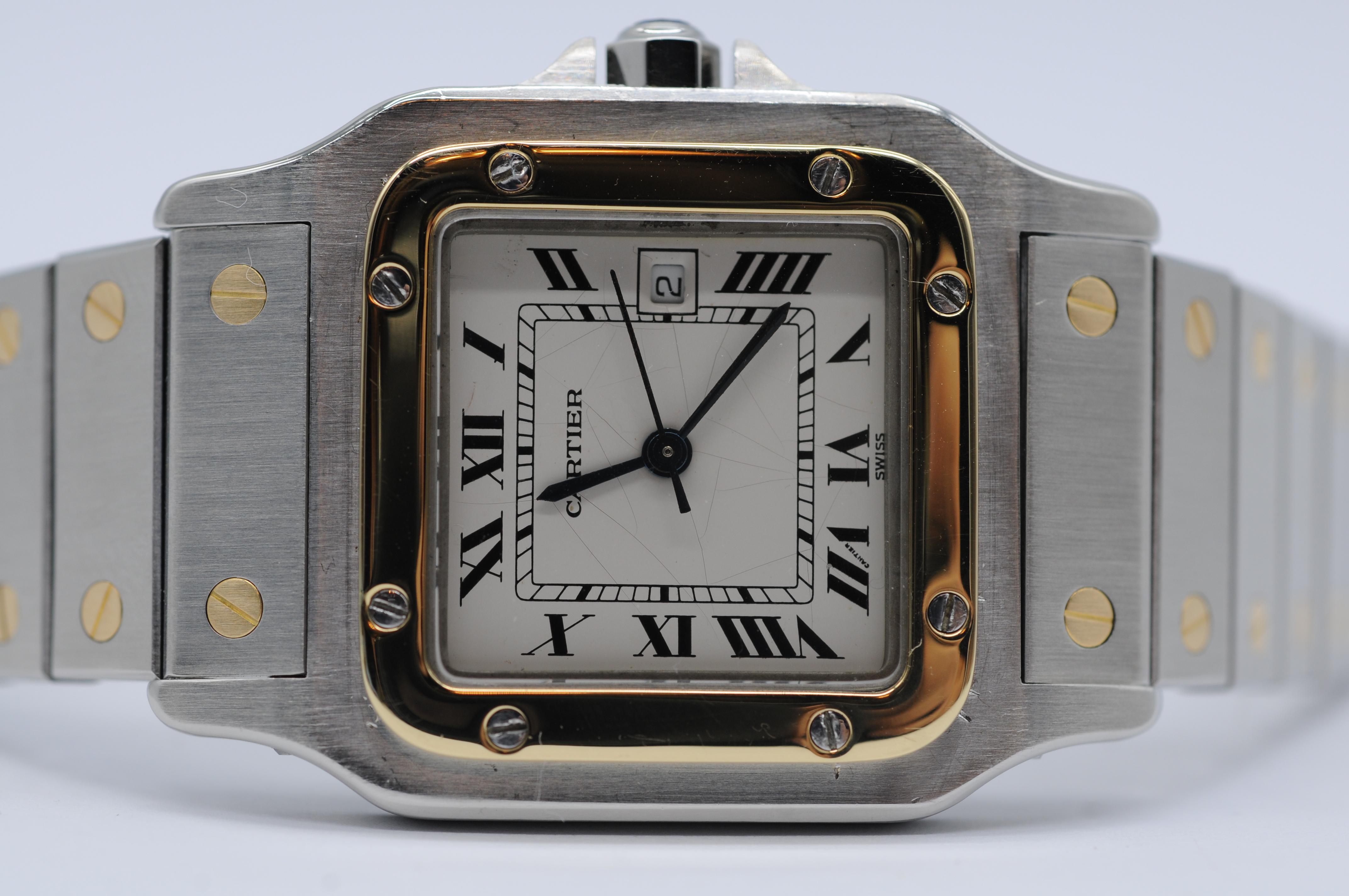 Cartier Santos acciaio oro Ref:2961 automatico 2