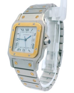 Cartier Santos Carrée Two-Tone Watch Box & Papers