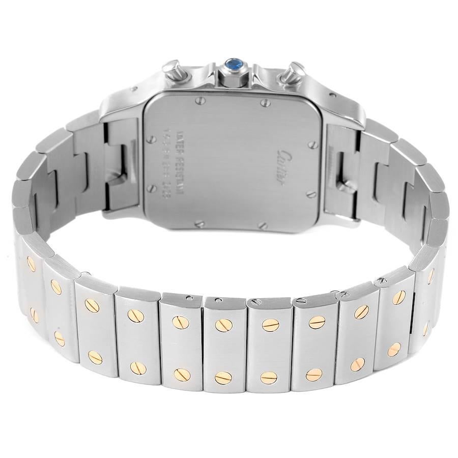 Men's Cartier Santos Chronoflex Steel 18K Yellow Gold Watch W20042C4