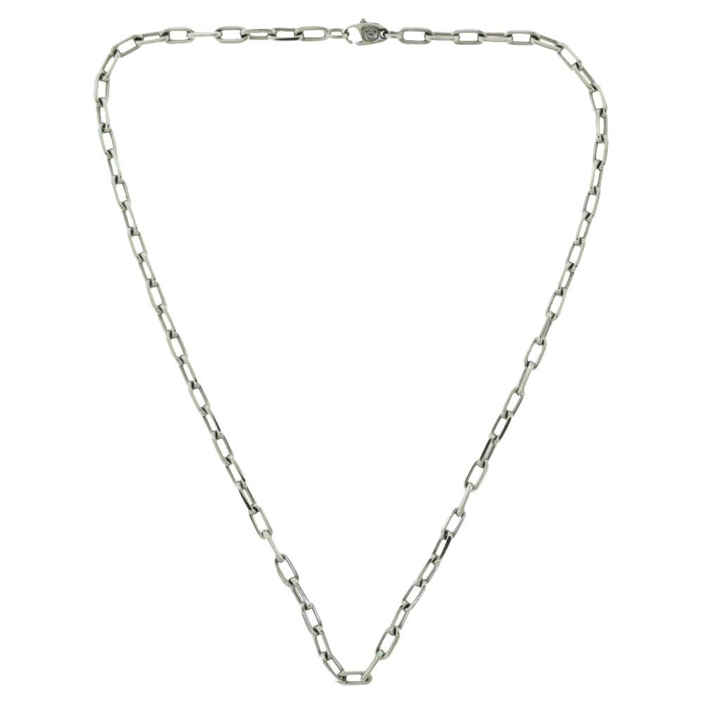 santos de cartier necklace white gold