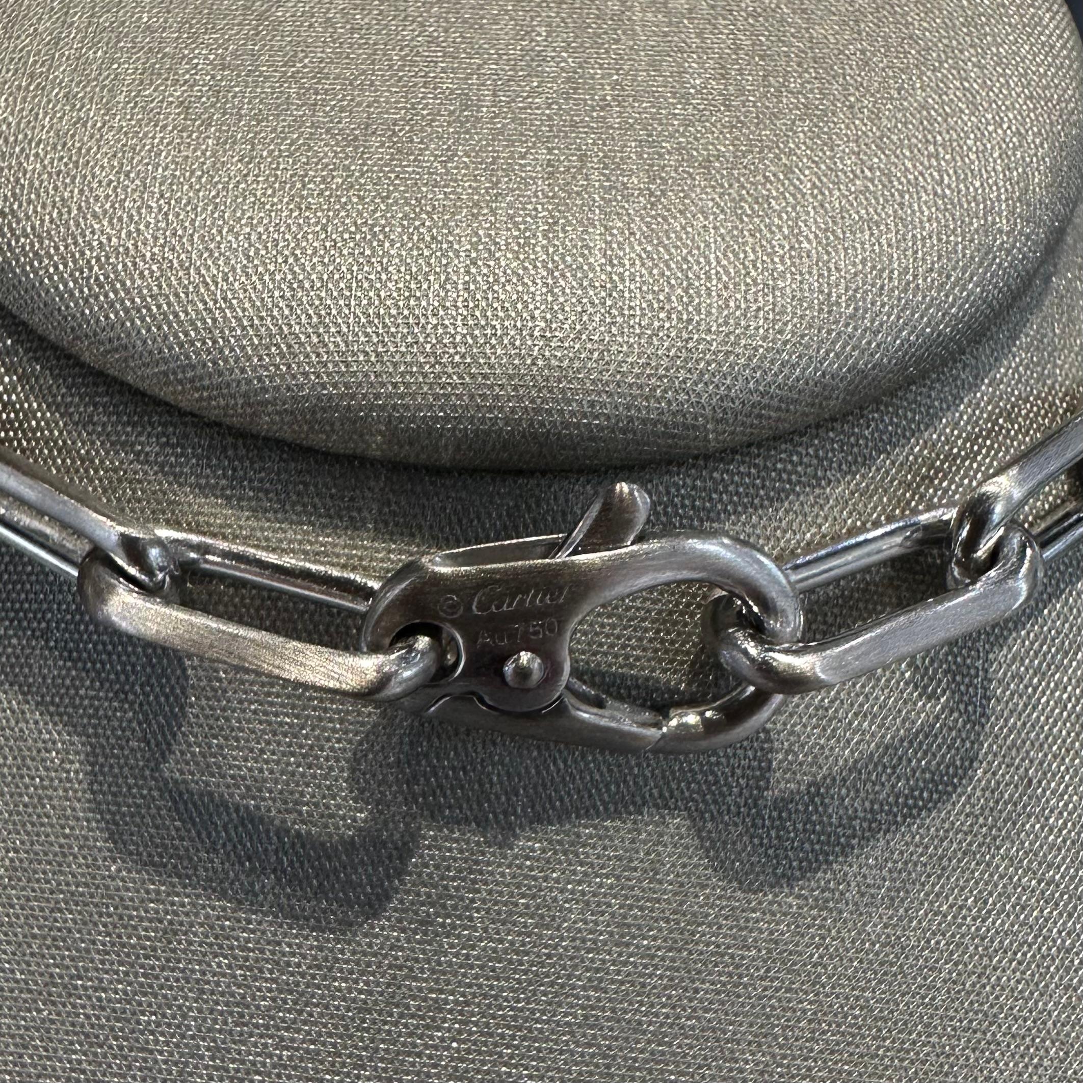 cartier santos necklace white gold