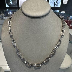 Cartier Santos De Cartier 18K White Gold Necklace