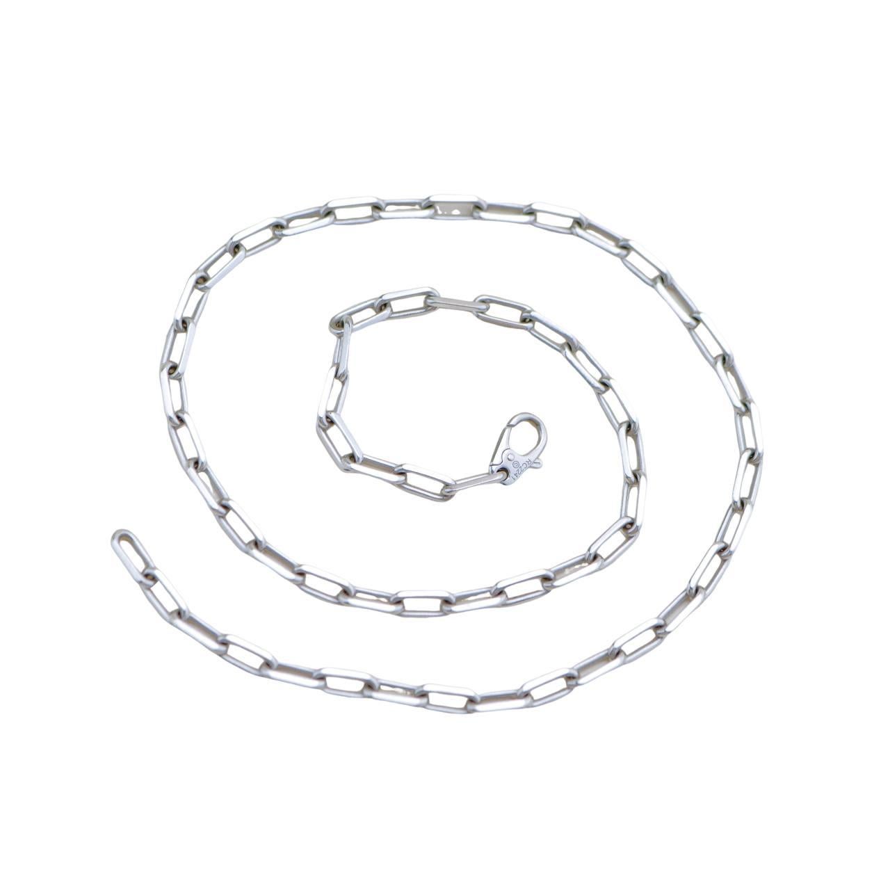 Cartier Santos de Cartier 18K White Gold Necklace Medium Model