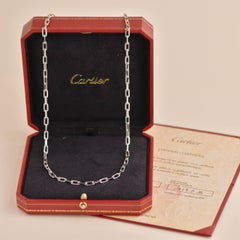 Cartier Santos De Cartier 18K White Gold Necklace Small Model