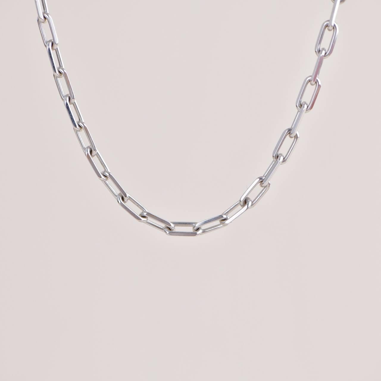 Cartier Santos De Cartier 18K White Gold Necklace Small Model 2