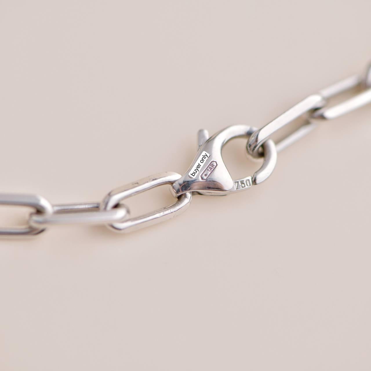 Cartier Santos De Cartier 18K White Gold Necklace Small Model 4