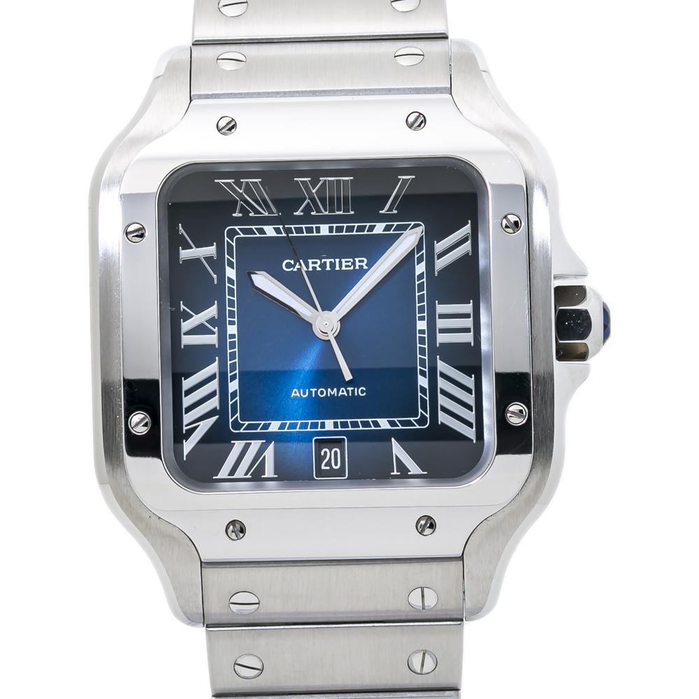 Cartier Santos De Cartier 4072 WSSA0018 Large Mens Automatic Watch 