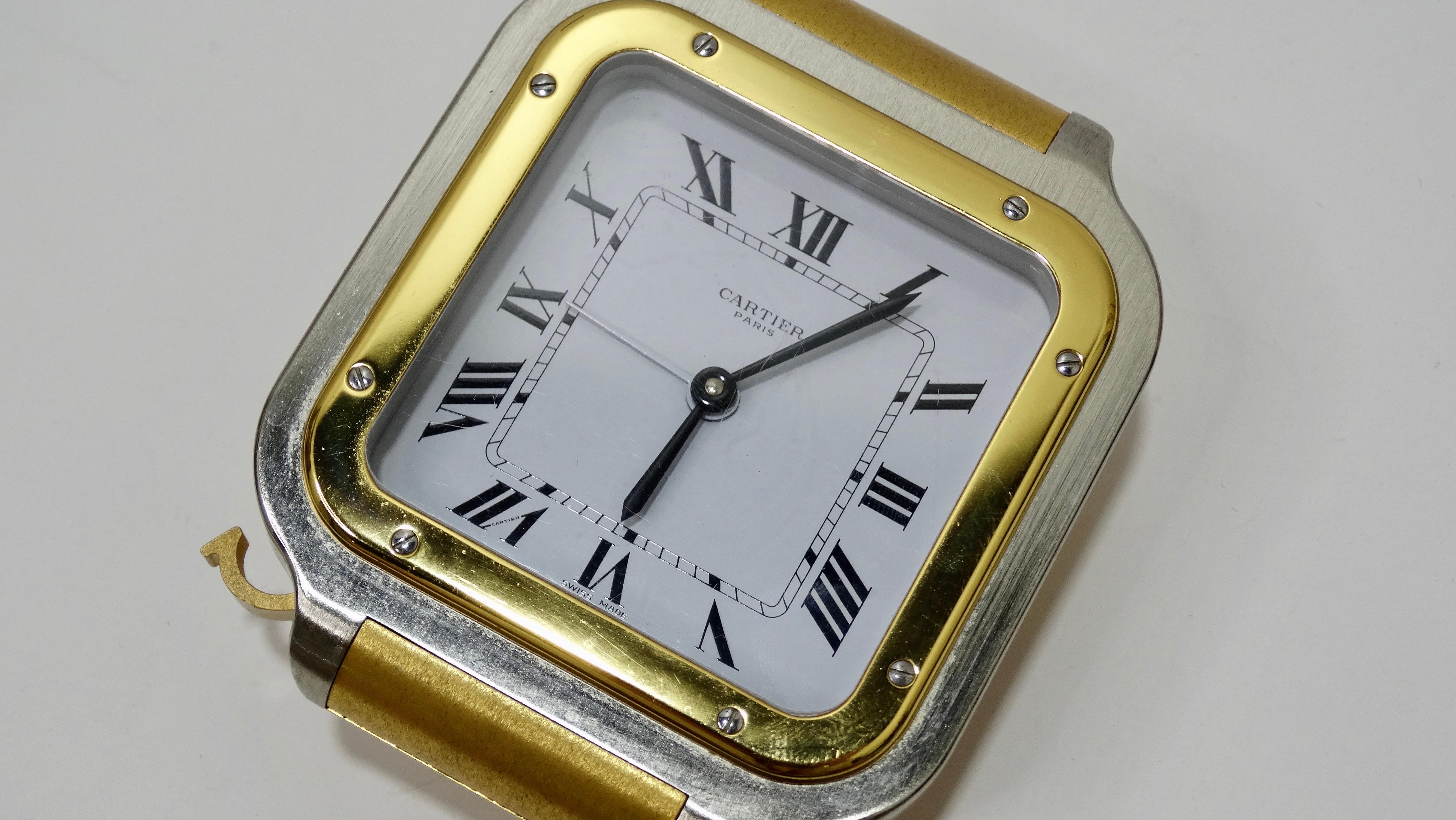 cartier santos travel clock