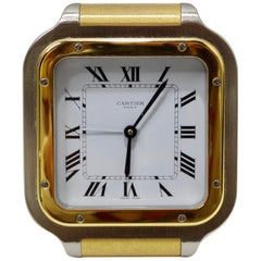 Retro Cartier Santos de Cartier Alarm Clock 