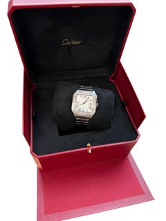 Reloj Cartier Santos de Cartier Automático Acero inoxidable Bisel Diamante 4075