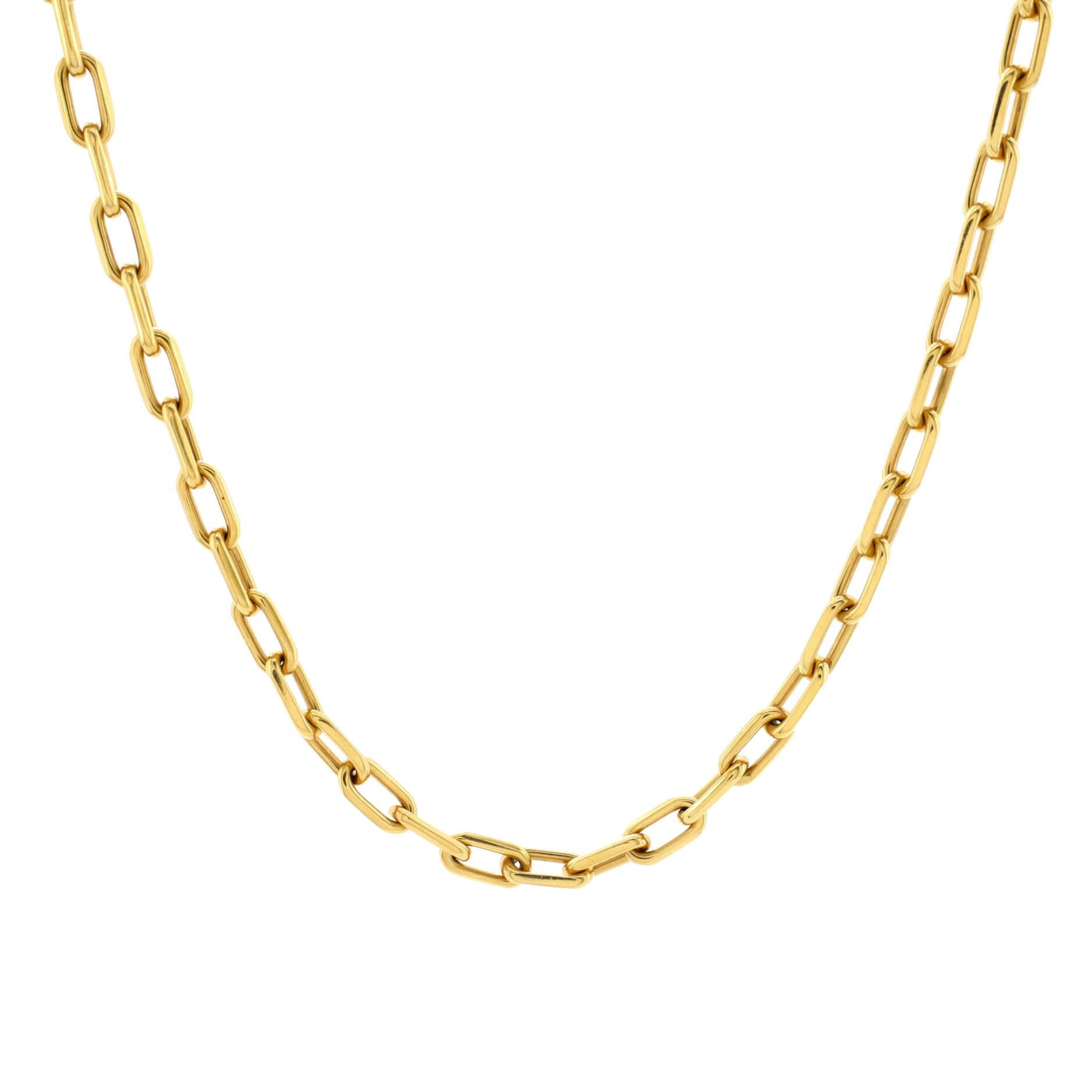 Santos de cartier necklace yellow gold top