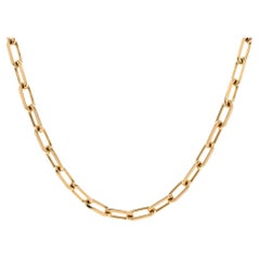 Cartier Santos De Cartier Chain Necklace 18k Yellow Gold