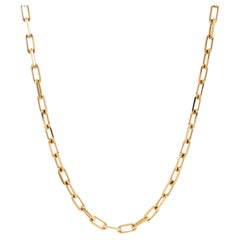 Cartier Santos De Cartier Chain Necklace 18k Yellow Gold