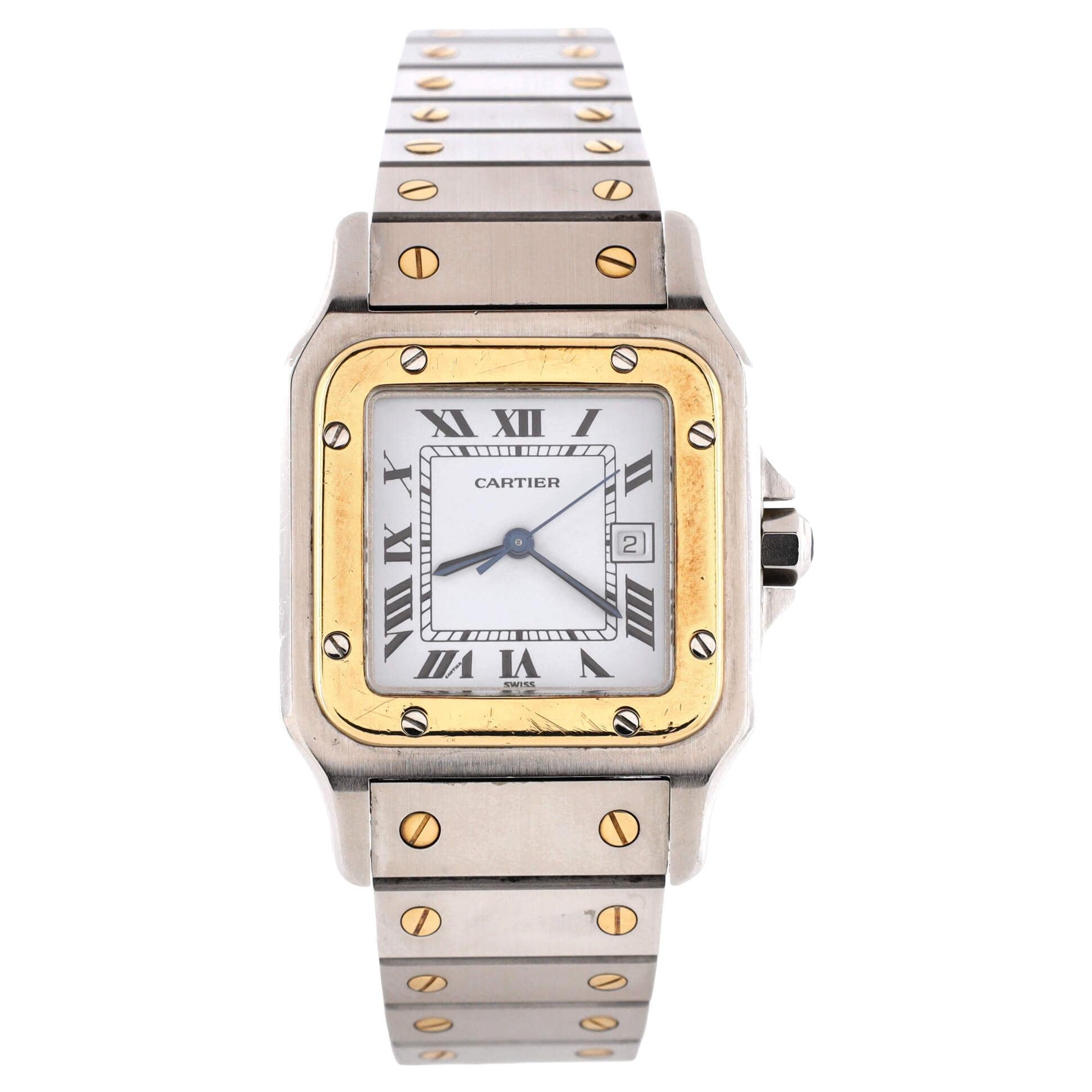 Cartier Santos Octagon 18 Karat Yellow Gold Automatic Women's Watch at 1stDibs cartier santos