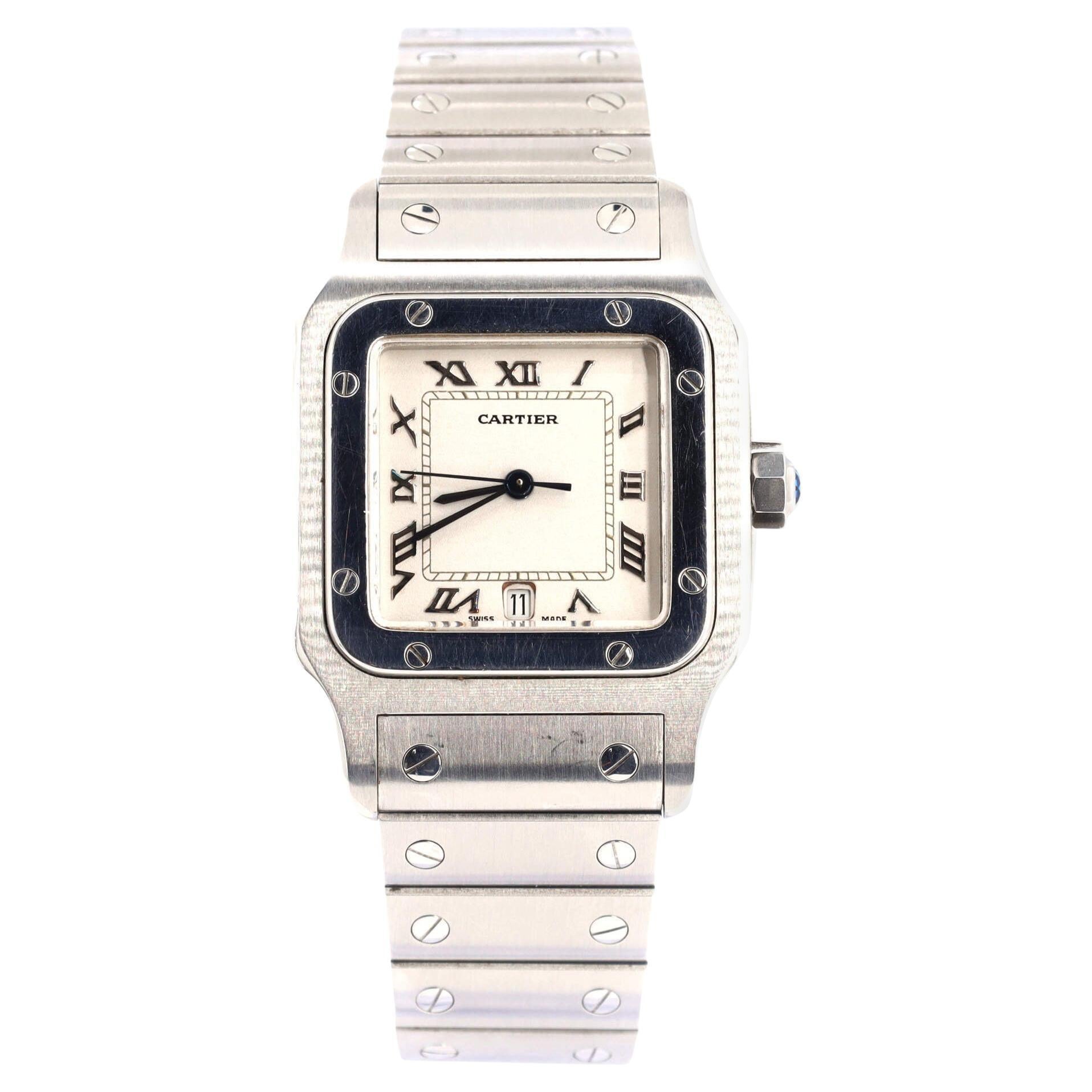 Cartier Santos de Cartier Galbee Quartz Watch Stainless Steel 29