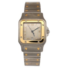 Cartier Santos De Cartier Galbee Quartz Watch Stainless Steel and Yellow Gold 29