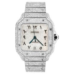 Cartier Santos De Cartier Large WSSA0018 Diamonds Stainless Steel Watch