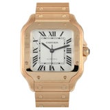 Cartier Santos de Cartier Medium Rose Gold Watch WGSA0031 at 1stDibs |  santos de cartier rose gold, santos medium rose gold, cartier santos rose  gold