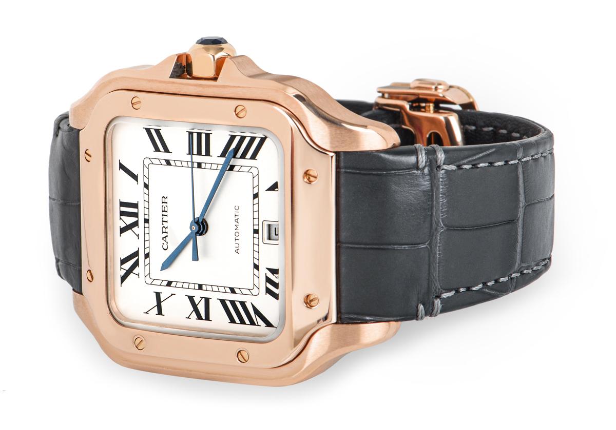 rose gold cartier watch