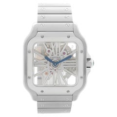 Cartier Santos de Cartier Skelett-Edelstahluhr WHSA0015 4109
