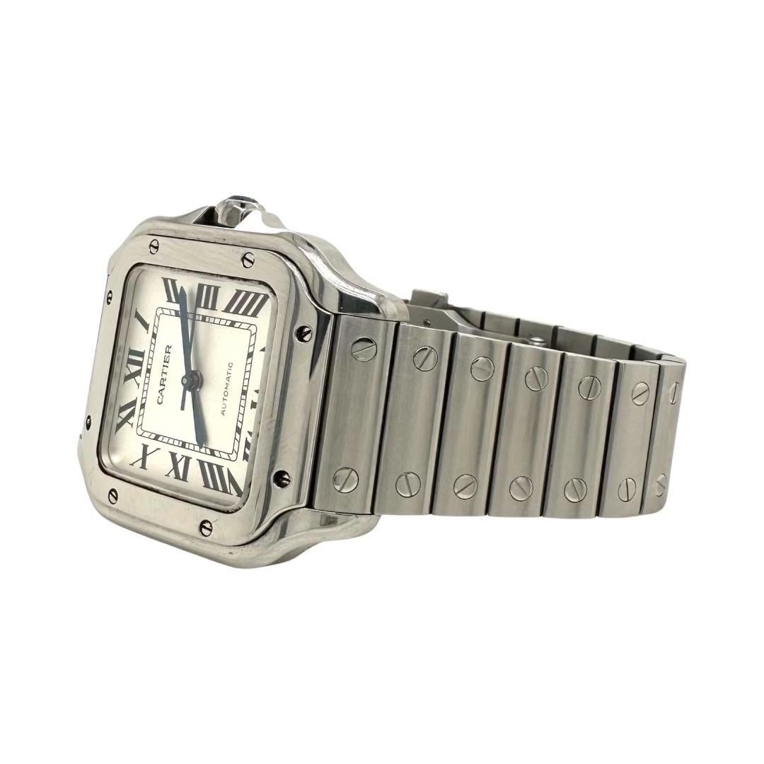 Cartier Santos DE Cartier Steel Watch Medium Model REF : WSSA0029 For ...