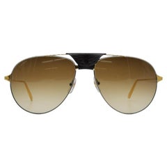 Cartier Santos de Cartier Sunglasses in Gold