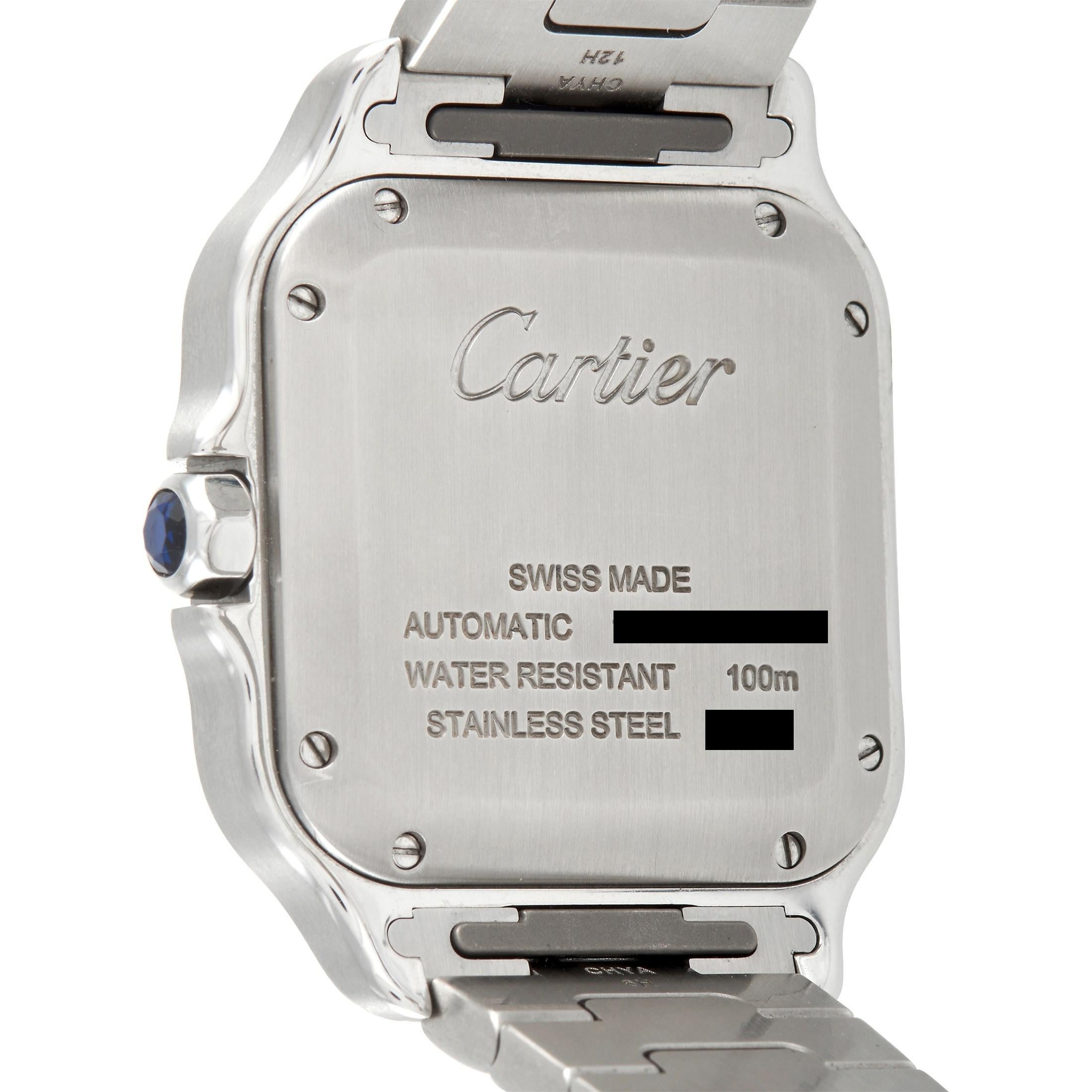Cartier Santos de Cartier Watch WSSA0010 In Excellent Condition In Southampton, PA