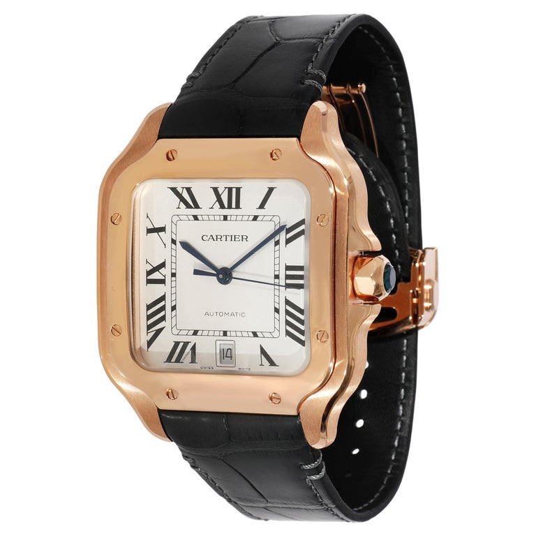 Cartier Santos De Cartier WGSA0019 Men's Watch in 18kt Rose Gold For Sale