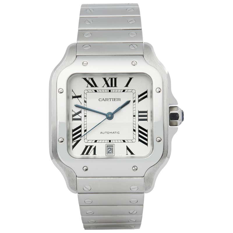 Cartier Santos De Cartier WSSA0009 Men's Stainless Steel Watch For Sale ...