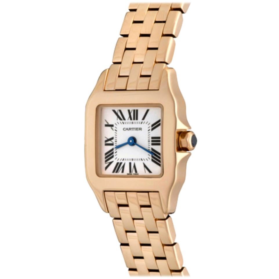 Cartier Santos DeMoiselle 18 Karat Rose Gold Model W25077X9 Watch