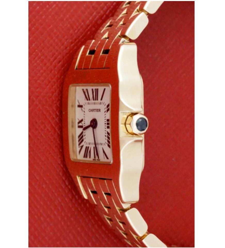Cartier Santos DeMoiselle 18 Karat Rose Gold Model W25077X9 Watch 1