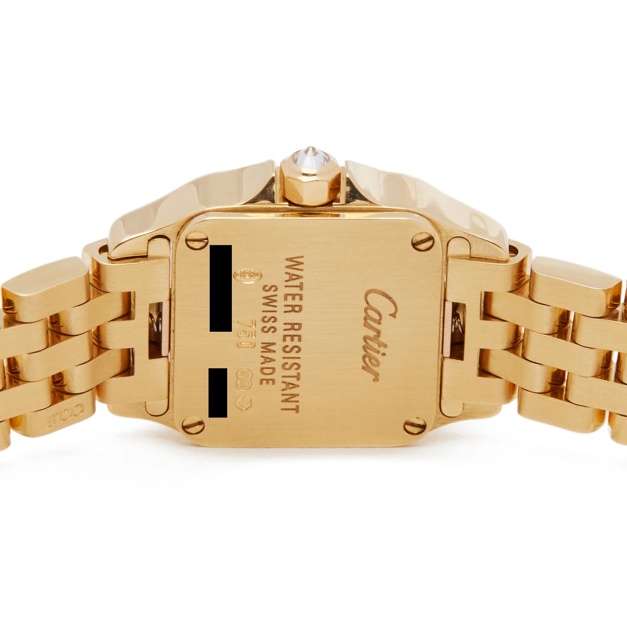 Cartier Santos Demoiselle 18k Yellow Gold 2853 Wristwatch 2