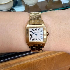 Cartier Santos Demoiselle 18k Yellow Gold Watch