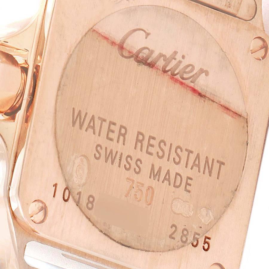 Women's Cartier Santos Demoiselle 18k Rose Gold Ladies Watch W25077X9