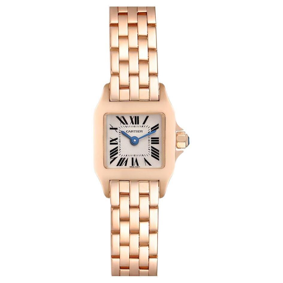Cartier Santos Demoiselle 18k Rose Gold Ladies Watch W25077X9