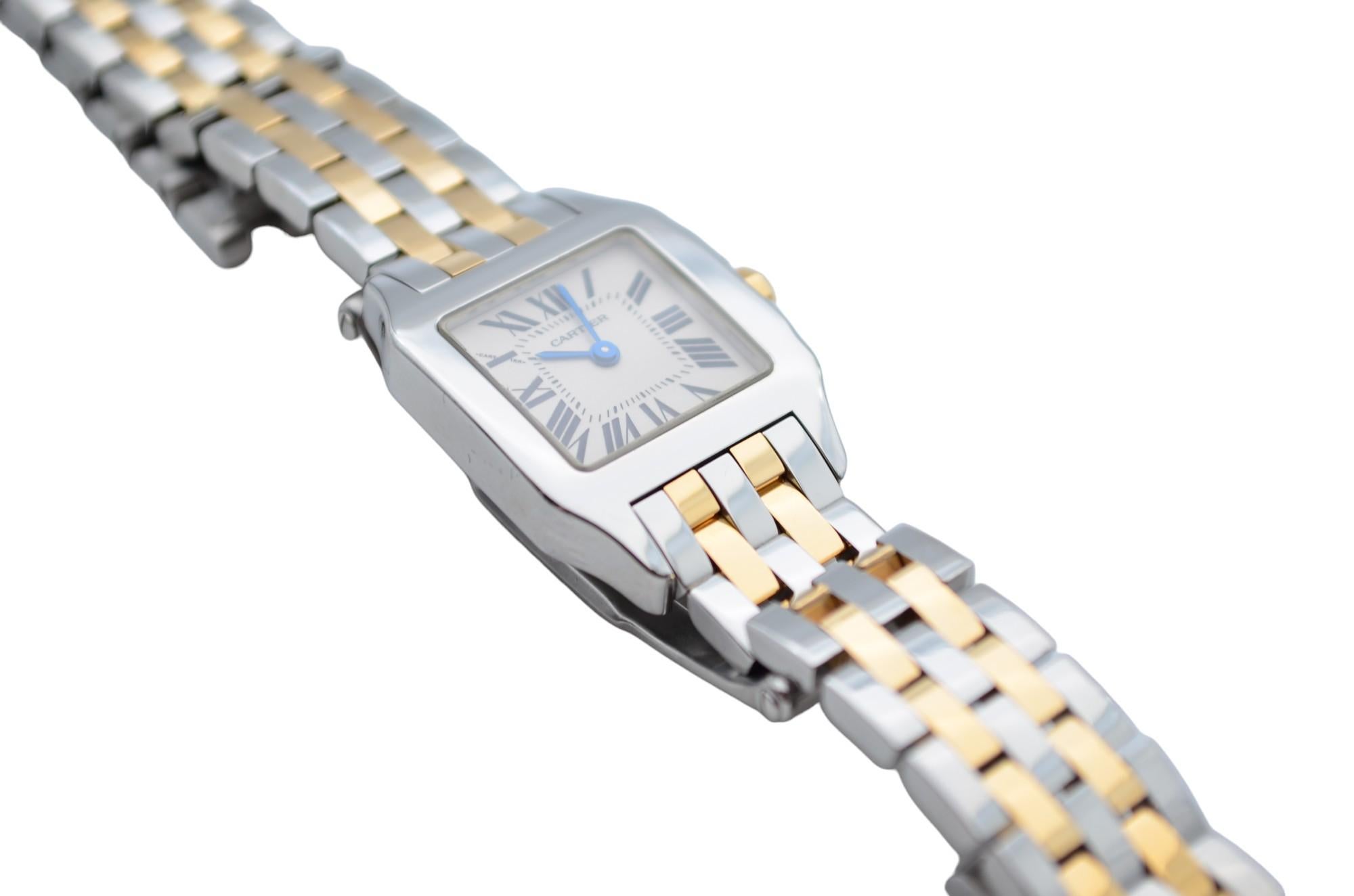 Cartier Santos Demoiselle 20x28mm Two Tone White Roman Dial Ref W25066Z6 2698 6