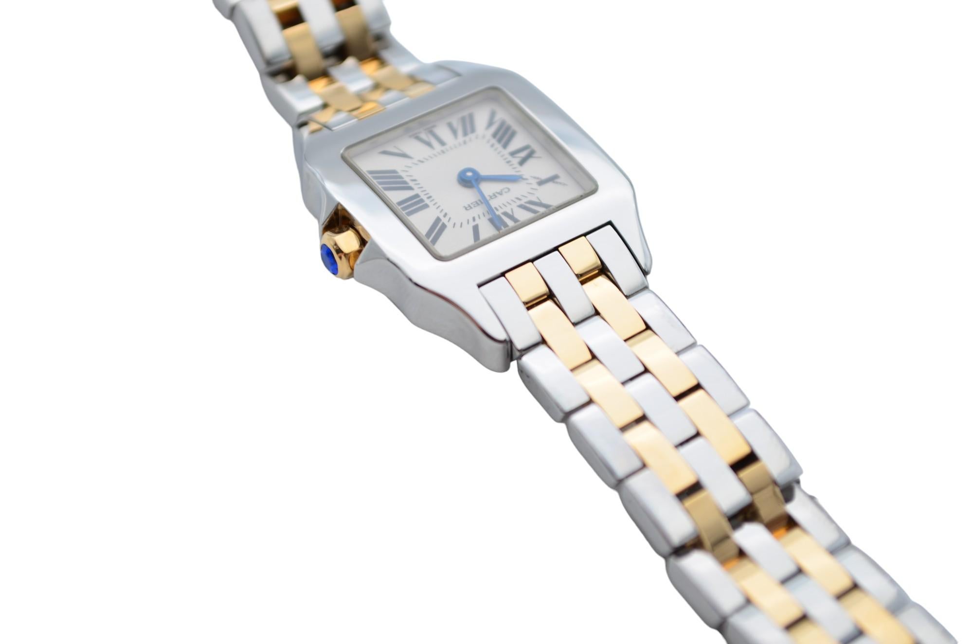 Cartier Santos Demoiselle 20x28mm Two Tone White Roman Dial Ref W25066Z6 2698 7