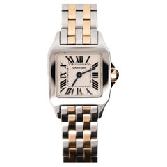 Cartier Santos Demoiselle 2698 Two-Tone Steel & 18K Gold Ladies Bracelet Watch