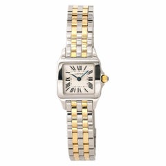 Cartier Santos Demoiselle 2698 W25066Z6 Women's Quartz Watch 18 Karat Two-Tone