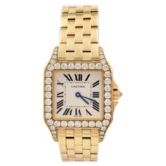 Cartier Santos Demoiselle Gold and Diamond Ladies Watch