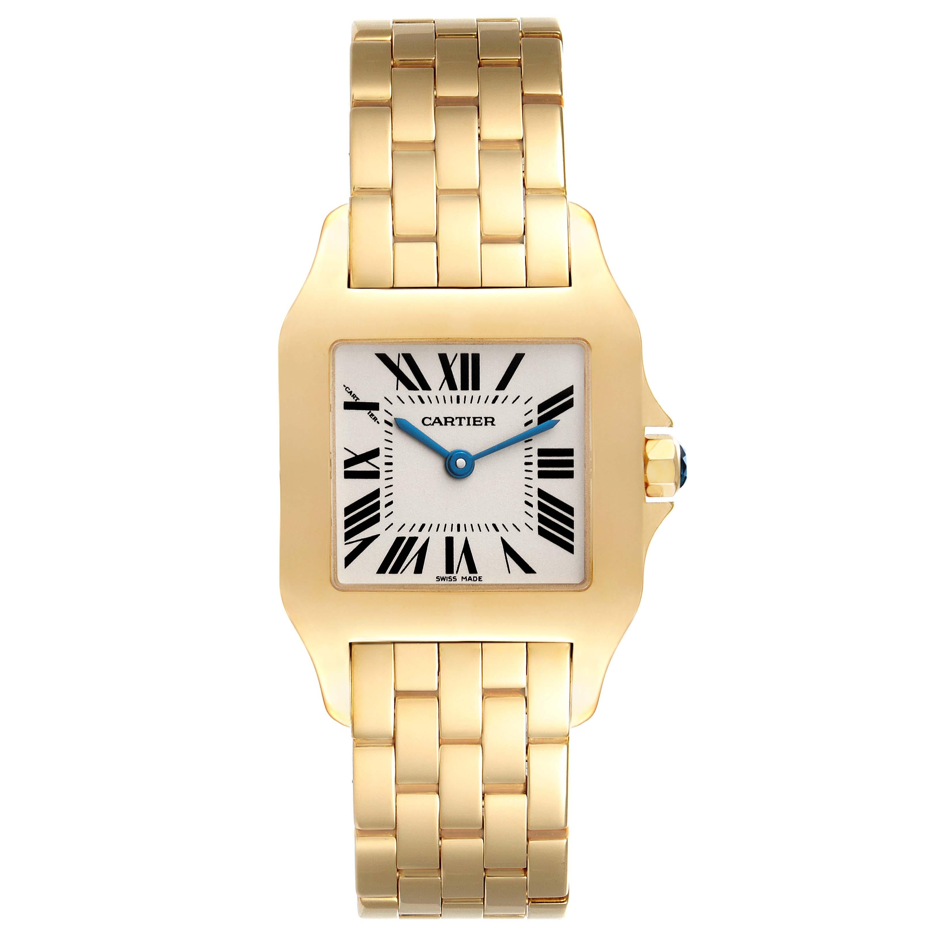 Women's Cartier Santos Demoiselle Midsize Yellow Gold Ladies Watch W25062X9