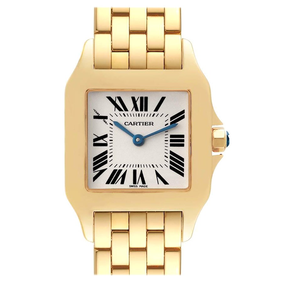 Cartier Santos Demoiselle Midsize Yellow Gold Ladies Watch W25062X9