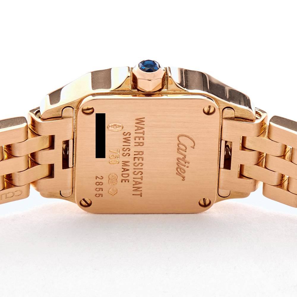 Cartier Santos Demoiselle Mini 18 Karat Rose Gold Women's W25077X9 or 2855 1