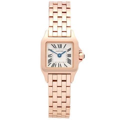 Cartier Santos Demoiselle Mini 18 Karat Rose Gold Women's W25077X9 or 2855