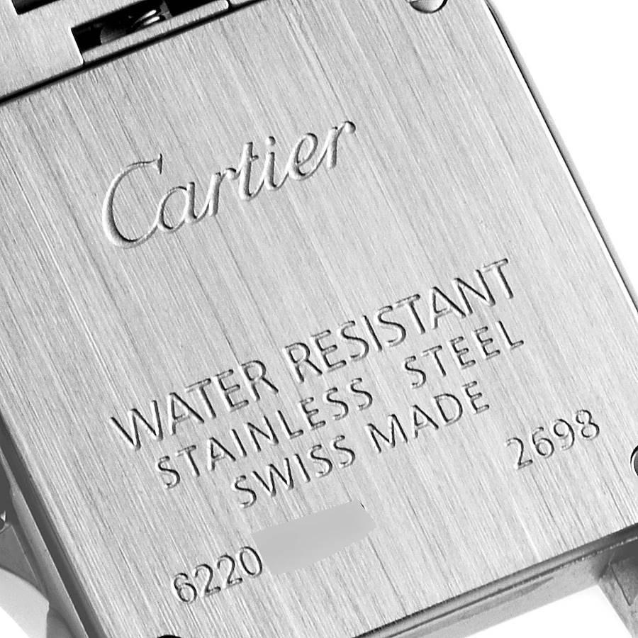 Cartier Santos Demoiselle MOP Dial Steel Ladies Watch W25075Z5 For Sale 2
