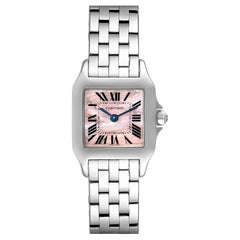 Cartier Santos Demoiselle MOP Dial Steel Ladies Watch W25075Z5